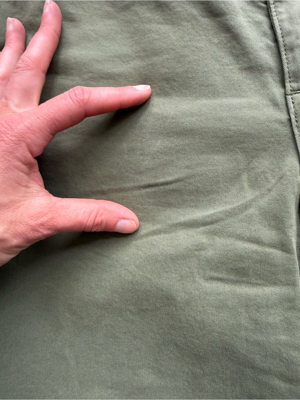 Caslon Ultra High Rise Green Twill Pants size 8 - Picture 8 of 8